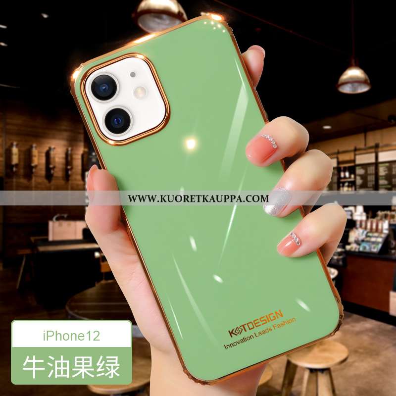 Kuori iPhone 12, Kuoret iPhone 12, Kotelo iPhone 12 Valo Silikoni Uusi Suojaus Murtumaton Pinkki