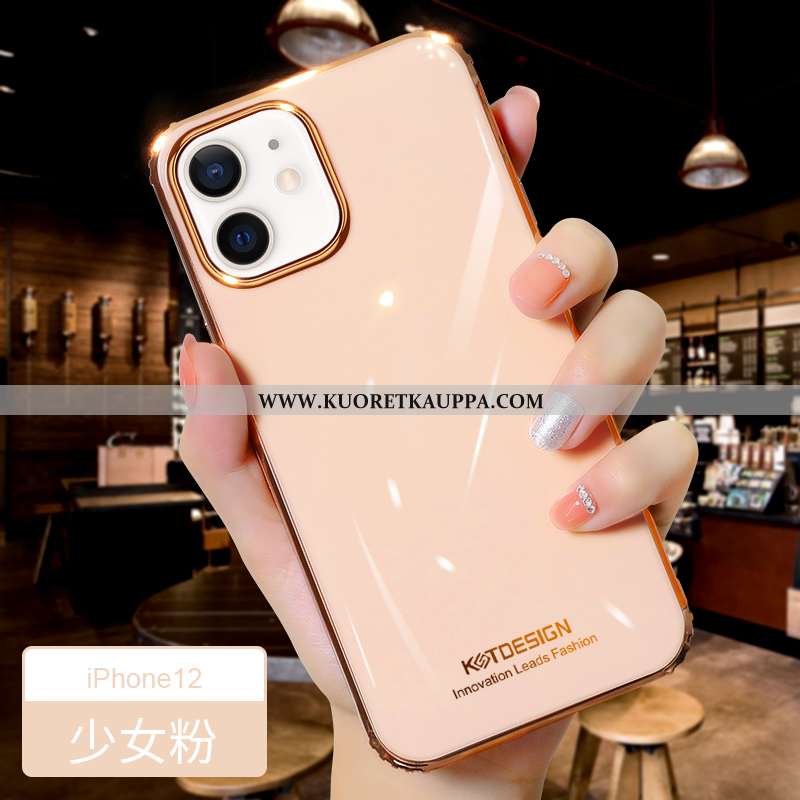 Kuori iPhone 12, Kuoret iPhone 12, Kotelo iPhone 12 Valo Silikoni Uusi Suojaus Murtumaton Pinkki