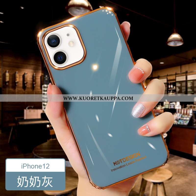 Kuori iPhone 12, Kuoret iPhone 12, Kotelo iPhone 12 Valo Silikoni Uusi Suojaus Murtumaton Pinkki