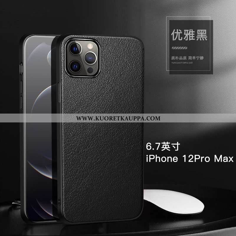 Kuori iPhone 12 Pro Max, Kuoret iPhone 12 Pro Max, Kotelo iPhone 12 Pro Max Suojaus Aito Nahka All I