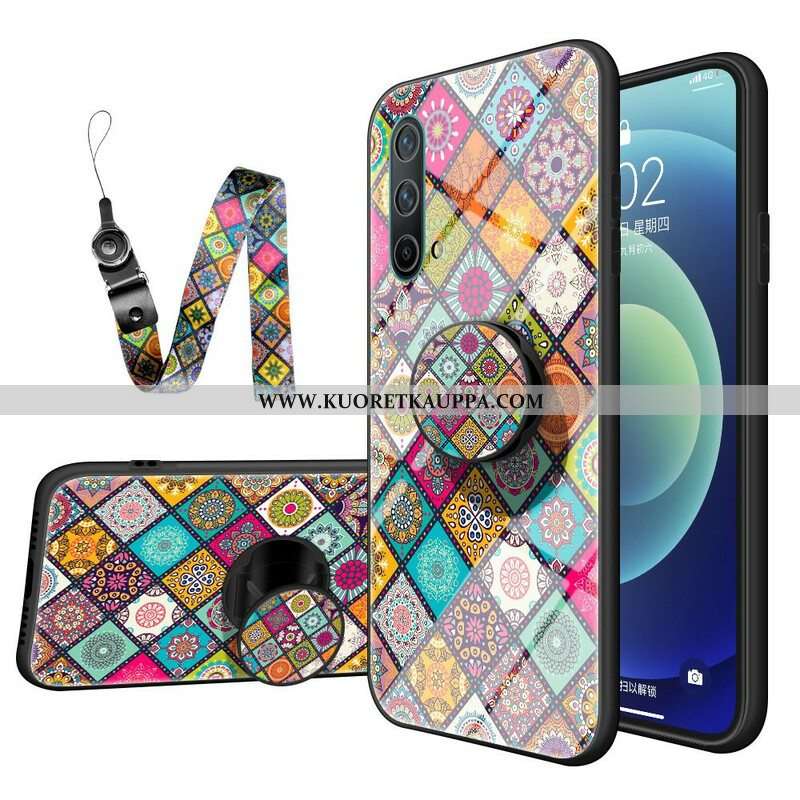 Case OnePlus Nord CE 5G Patchwork Magneettipidike