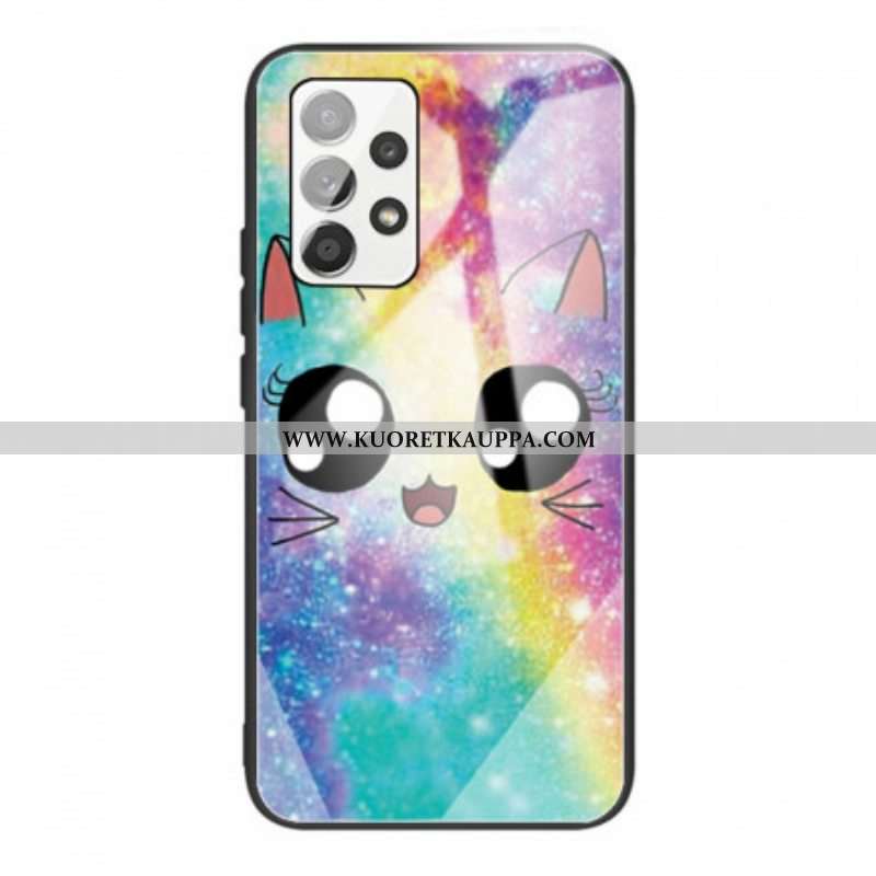 Case Samsung Galaxy A53 5G Karkaistu Lasi Cat