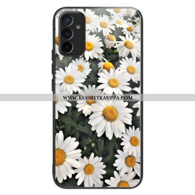 Case Samsung Galaxy M13 Karkaistu Lasi Daisies