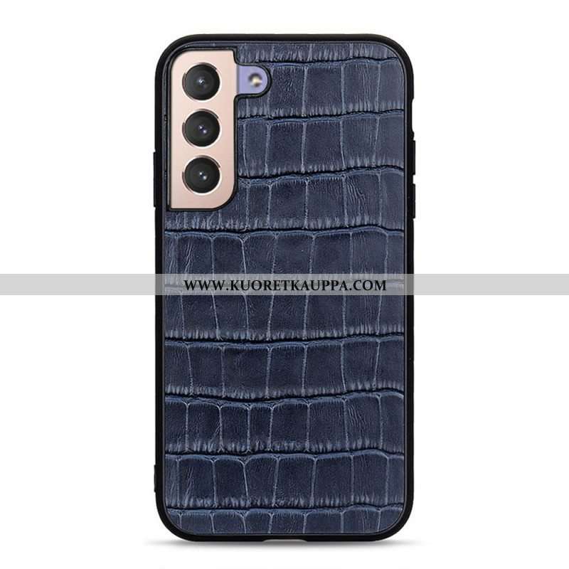 Case Samsung Galaxy S22 5G Aito Crocodile Texture -nahka