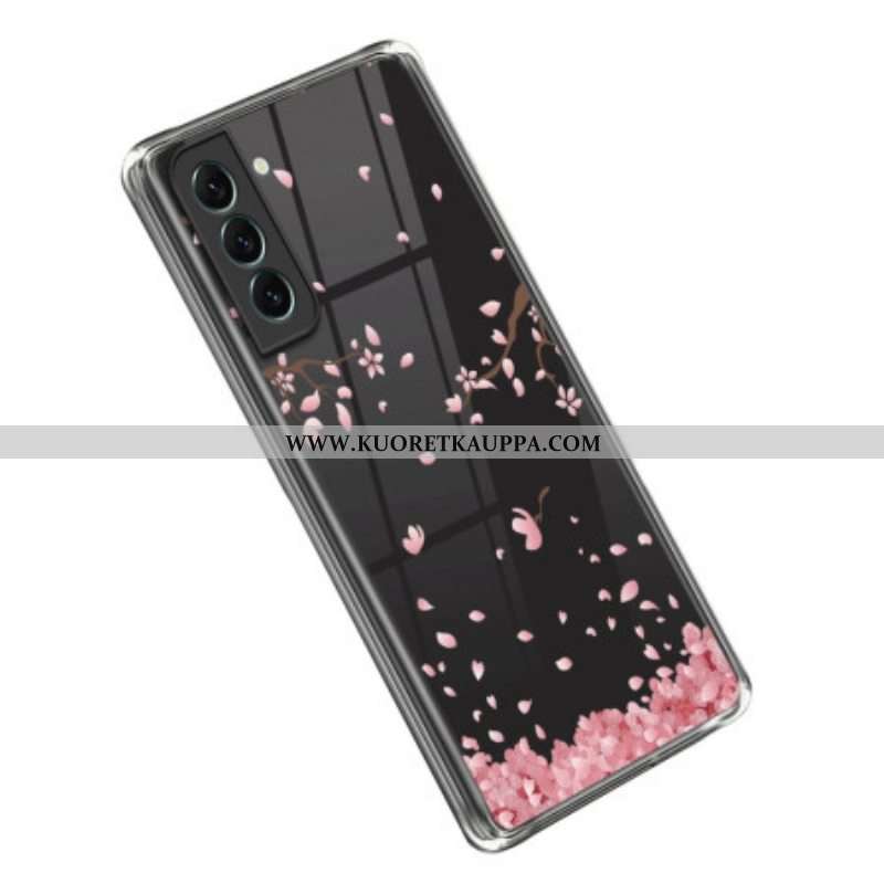 Case Samsung Galaxy S23 5G Saumattomat Vaaleanpunaiset Kukat