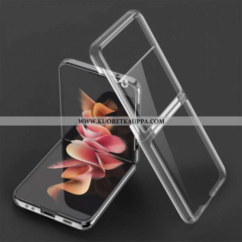 Case Samsung Galaxy Z Flip 3 5G Kotelot Flip Metallistyyliset Reunat