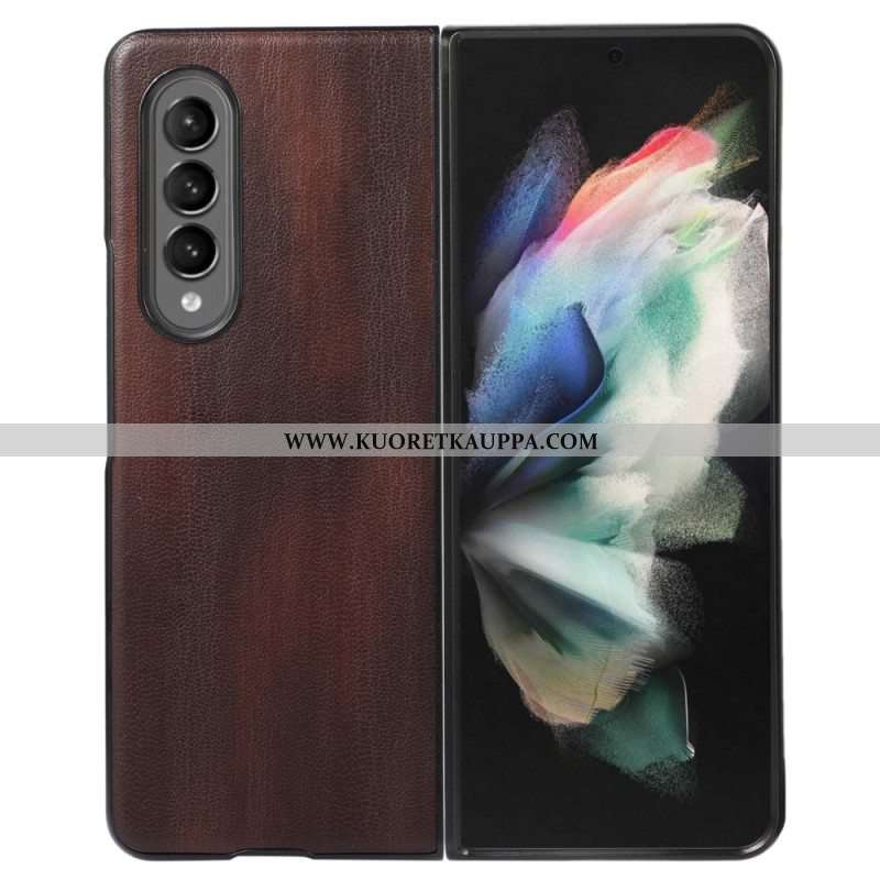 Case Samsung Galaxy Z Fold 4 Vanhentunut Tekonahka