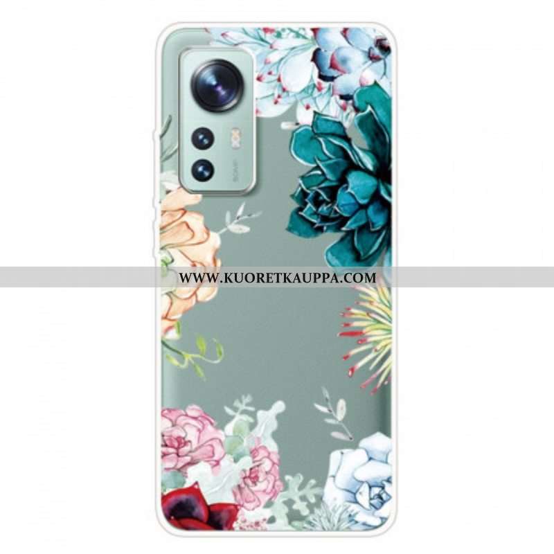 Case Xiaomi 12 Pro Silikoniset Luonnonkasvit