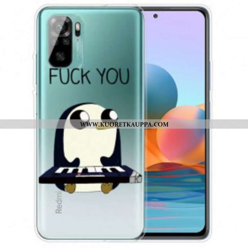 Case Xiaomi Redmi Note 10 / 10S Pingviini Vittu Sinua