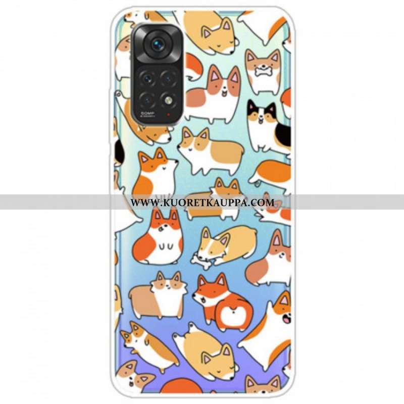 Case Xiaomi Redmi Note 11 / 11S Saumaton Useita Koiria