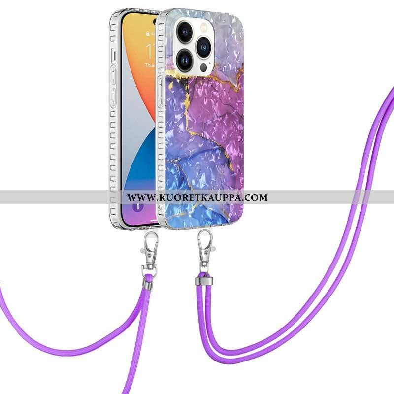 Case iPhone 14 Pro Kiristysnyörillä Kiristysnyöri Tyyli