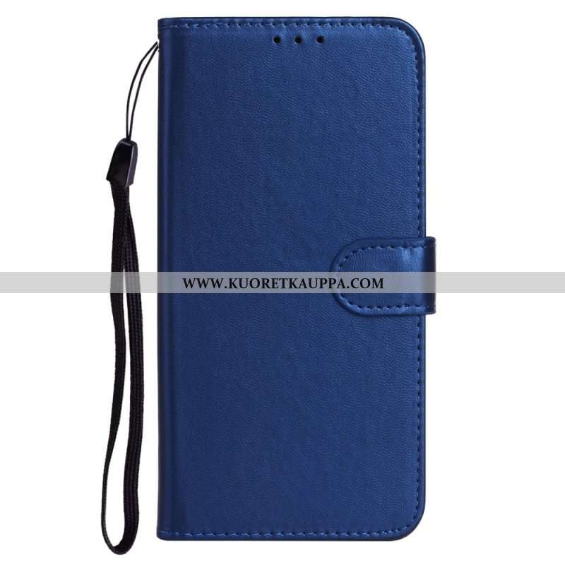 Flip Case Moto G73 5G Suojaketju Kuori Tavallinen Hihnalla