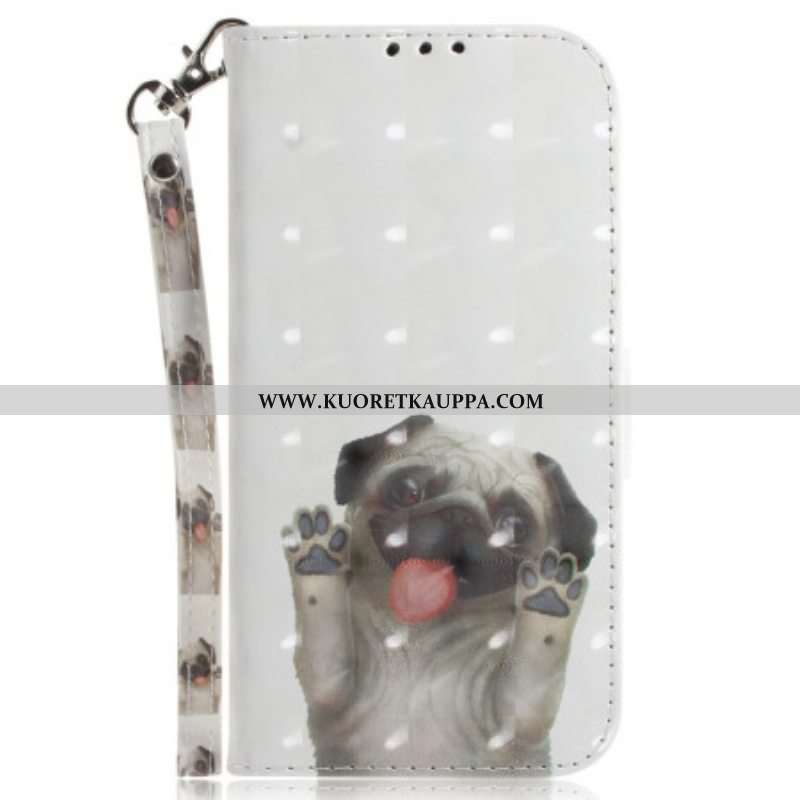 Flip Case OnePlus Nord 2T 5G Suojaketju Kuori Thong Koira