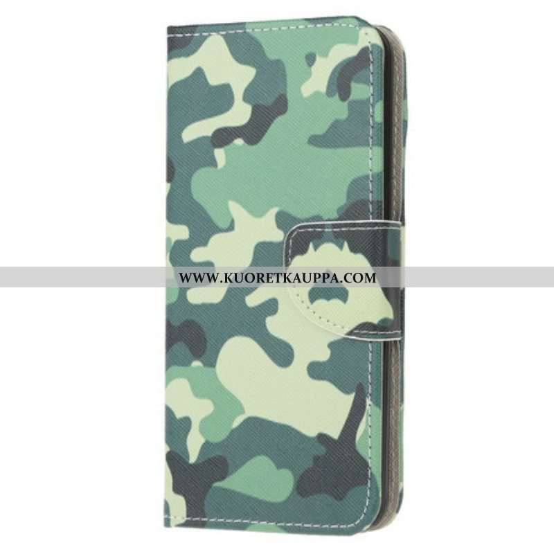 Flip Case Samsung Galaxy A42 5G Sotilaallinen Naamiointi