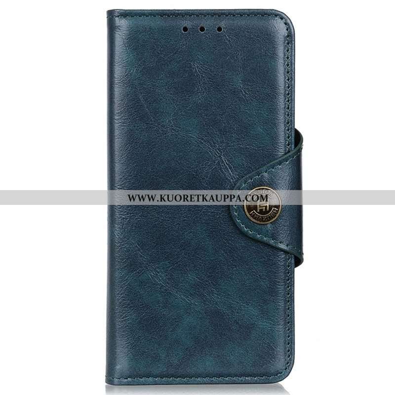 Flip Case Samsung Galaxy M23 5G Keinonahka Patenttipainike Khazneh