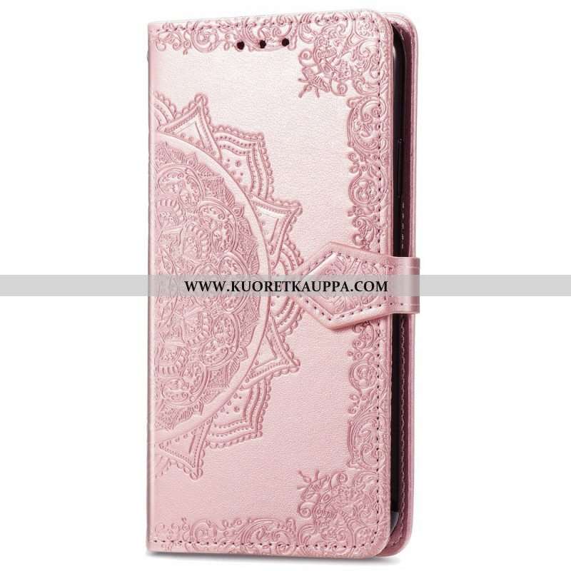 Flip Case Samsung Galaxy S22 Ultra 5G Mandala Keskiaika