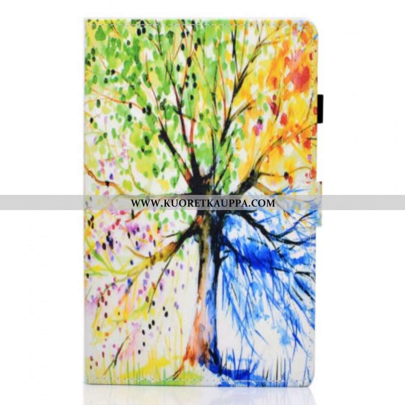 Flip Case Samsung Galaxy Tab A8 (2021) Akvarelli Puu