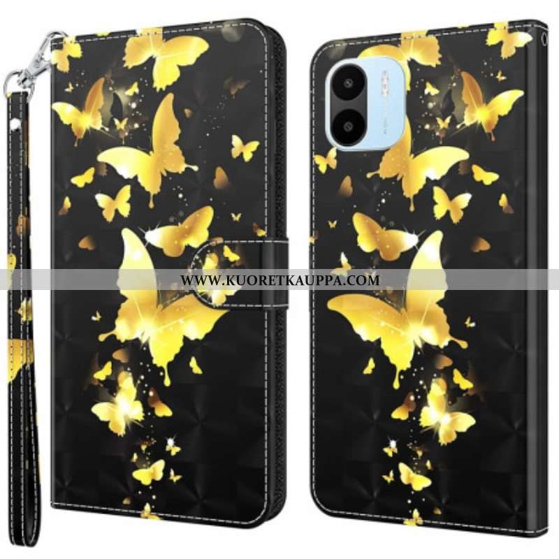 Flip Case Xiaomi Redmi A1 Keltaiset Perhoset