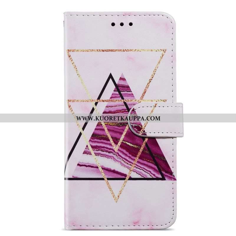 Kotelot Moto G73 5G Suojaketju Kuori Marmorinauhan Variaatio