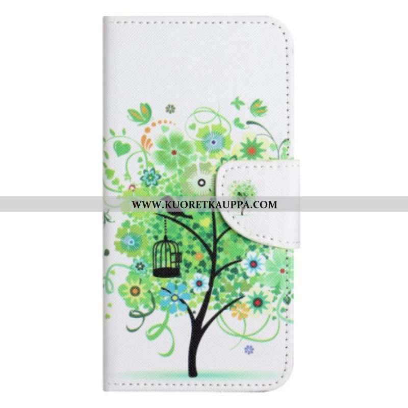 Kotelot OnePlus 10T 5G Puu Vihreillä Lehdillä