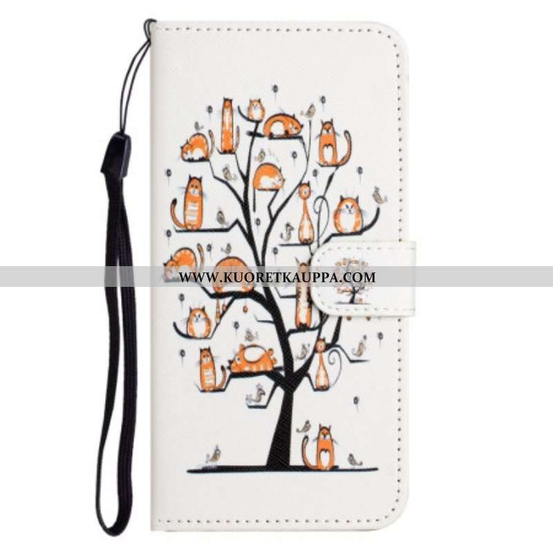 Kotelot OnePlus 10T 5G Suojaketju Kuori Kissat Tangapuussa