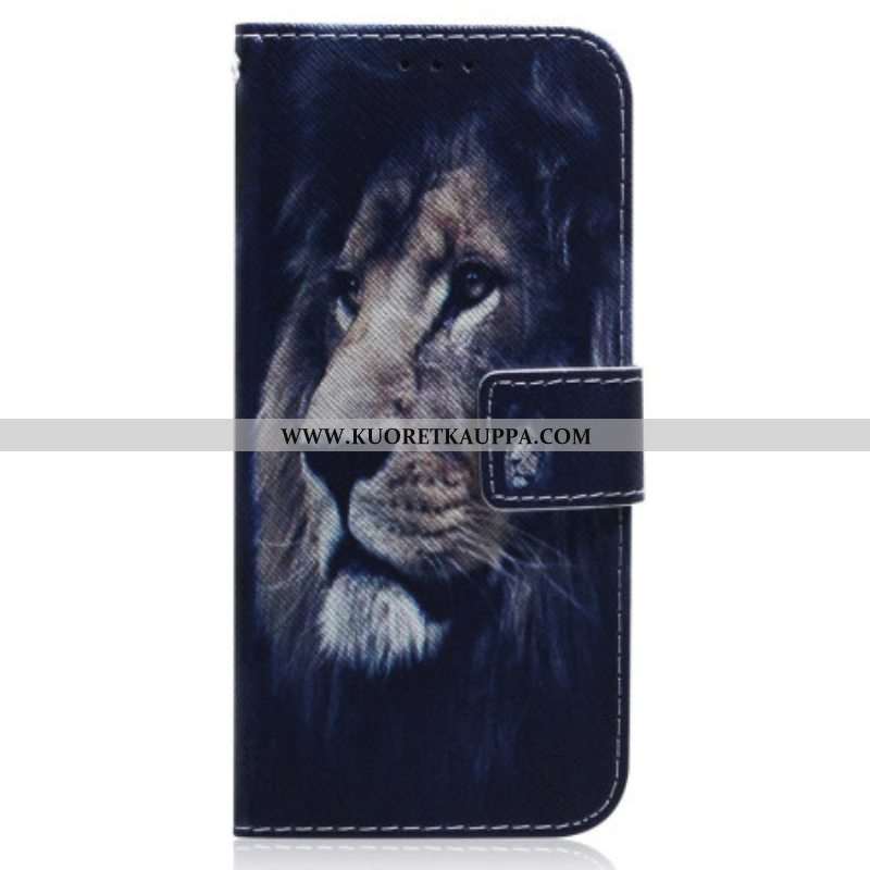 Kotelot OnePlus Nord 2T 5G Suojaketju Kuori Lanyard Night Lion