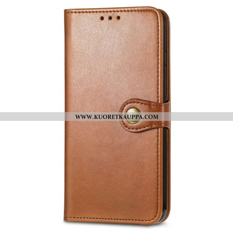 Kotelot Oppo A16 / A16s Keinonahkaa Ja Vintage-lukko