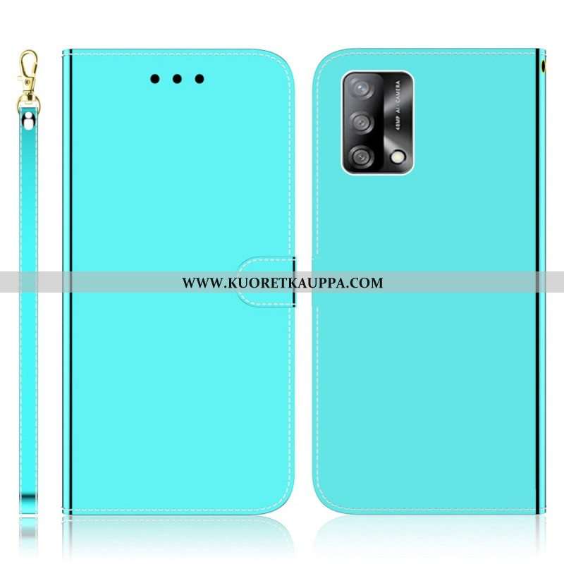 Kotelot Oppo A74 4G Keinonahkainen Peilin Kansi