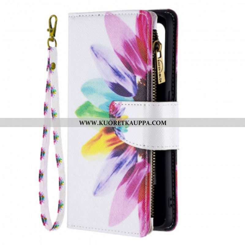 Kotelot Oppo A94 5G Kukkavetoketjullinen Tasku