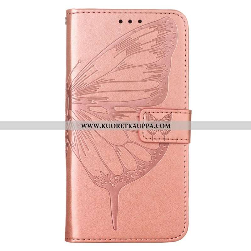 Kotelot Oppo Find X5 Butterfly Design Kaulanauhalla