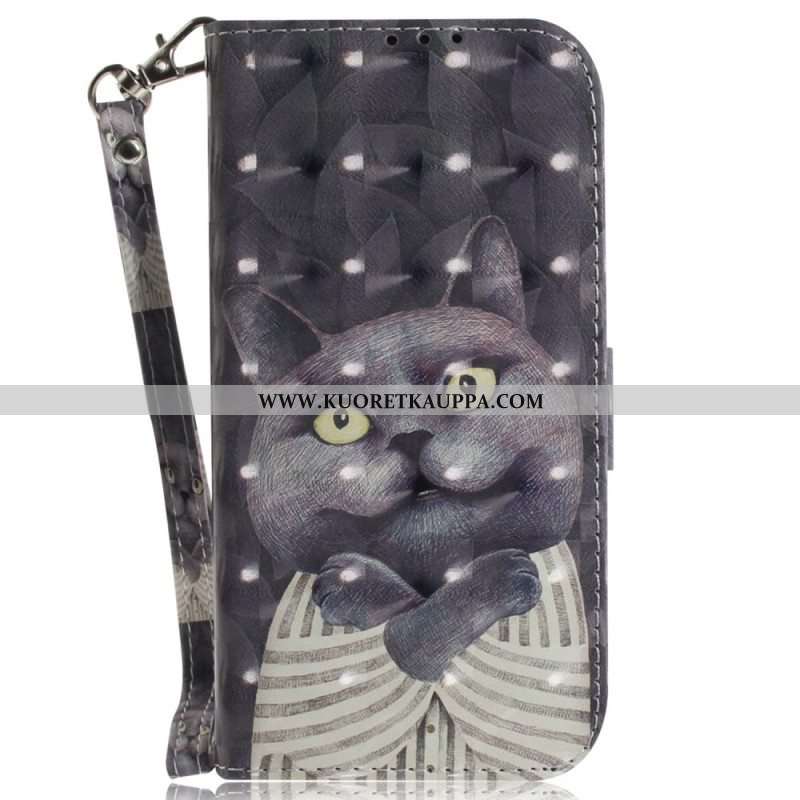 Kotelot Oppo Reno 8 Pro Kissa Kaulanauhalla