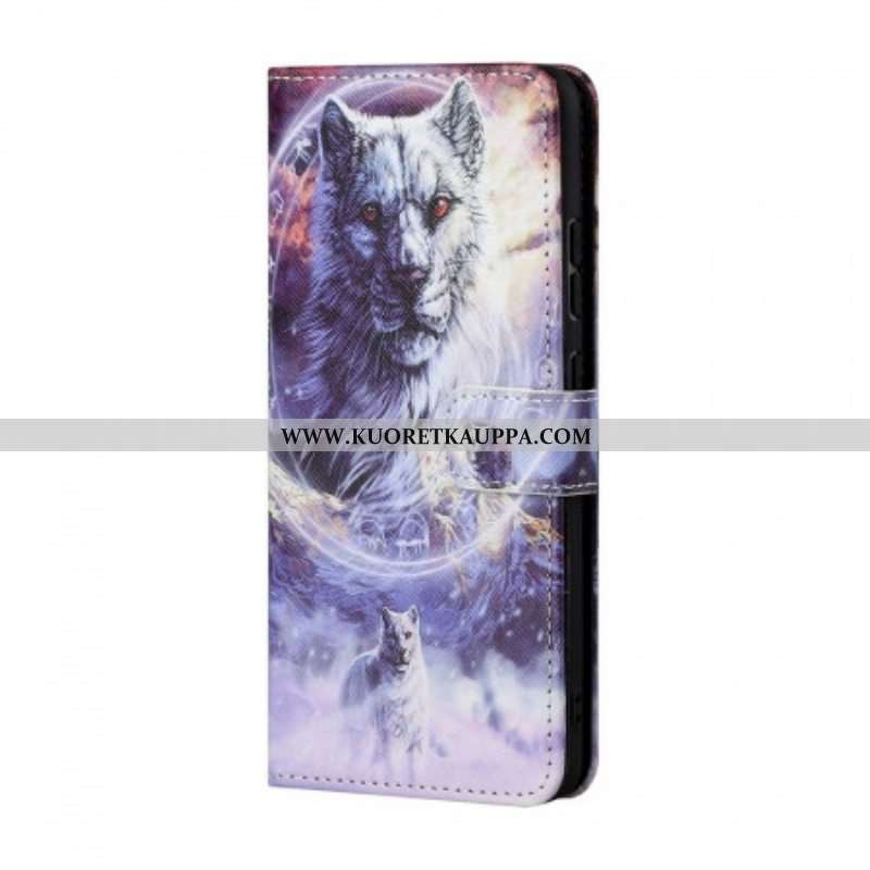 Kotelot Samsung Galaxy M23 5G Suojaketju Kuori Lanyard Wolf