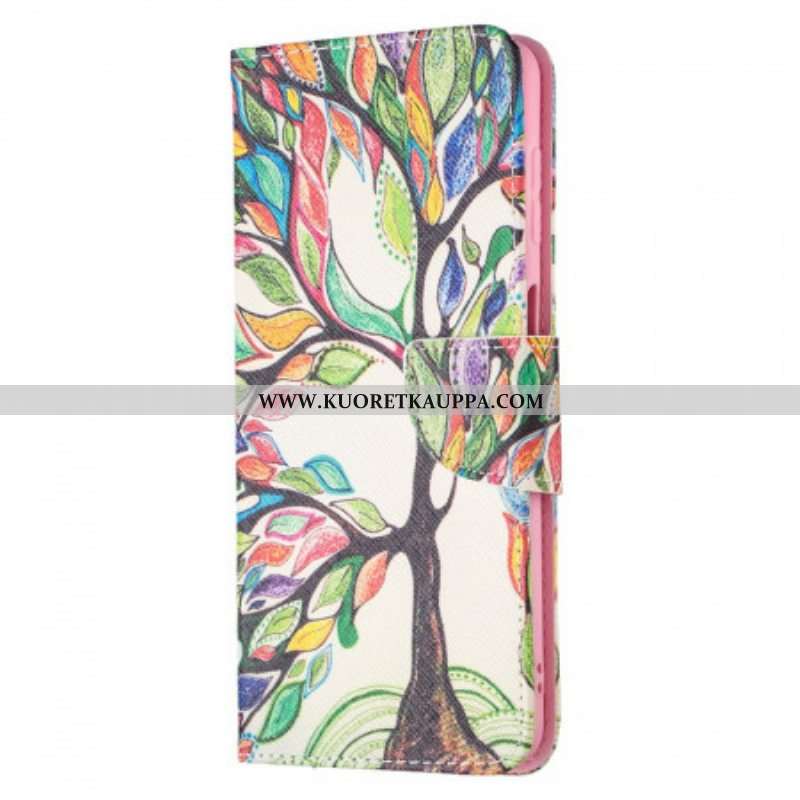 Kotelot Samsung Galaxy M52 5G Sateenkaari Puu