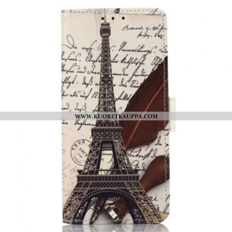 Kotelot Samsung Galaxy M53 5G Runollinen Eiffel-torni