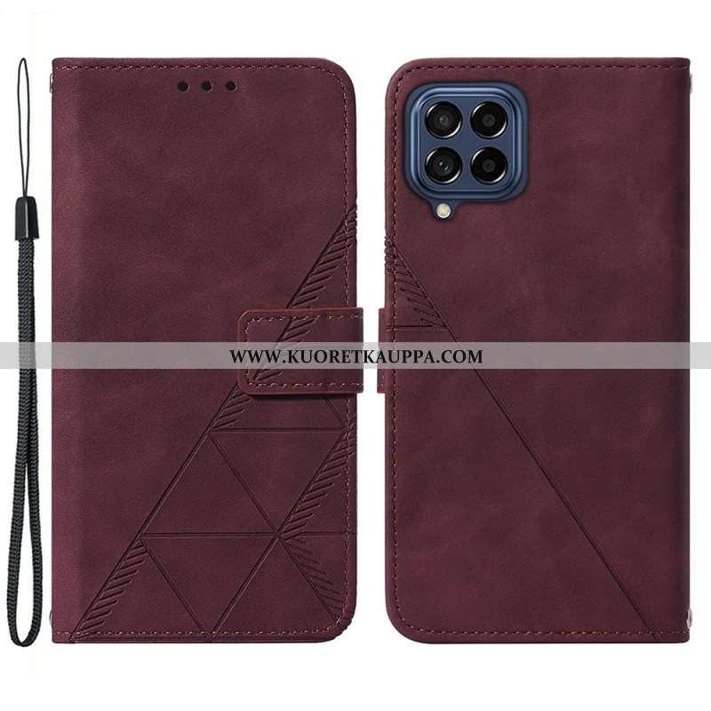 Kotelot Samsung Galaxy M53 5G Suojaketju Kuori Hihnan Kolmiot