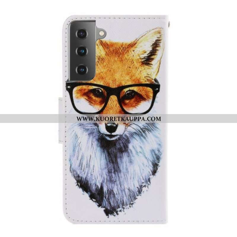 Kotelot Samsung Galaxy S21 5G Suojaketju Kuori Brainy Fox Hihnalla