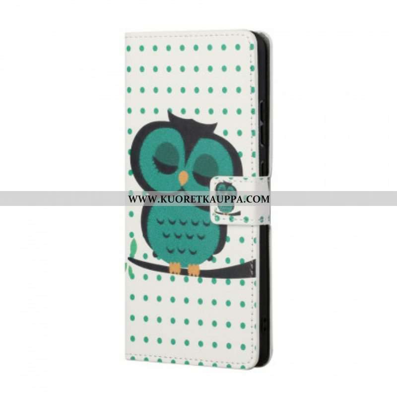 Kotelot Samsung Galaxy S22 Plus 5G Nukkuva Pöllö