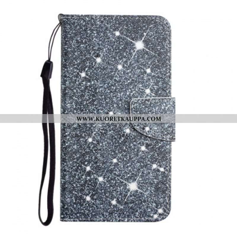 Kotelot Samsung Galaxy S22 Plus 5G Suojaketju Kuori Strappy Paljetteja