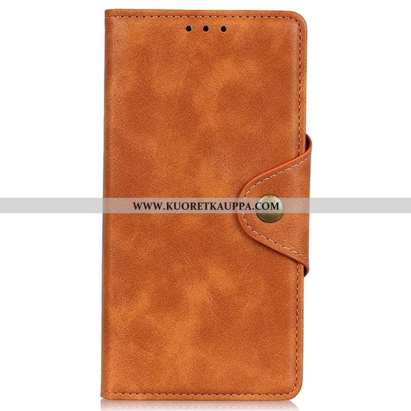 Kotelot Samsung Galaxy S22 Ultra 5G Keinonahkainen Nappi