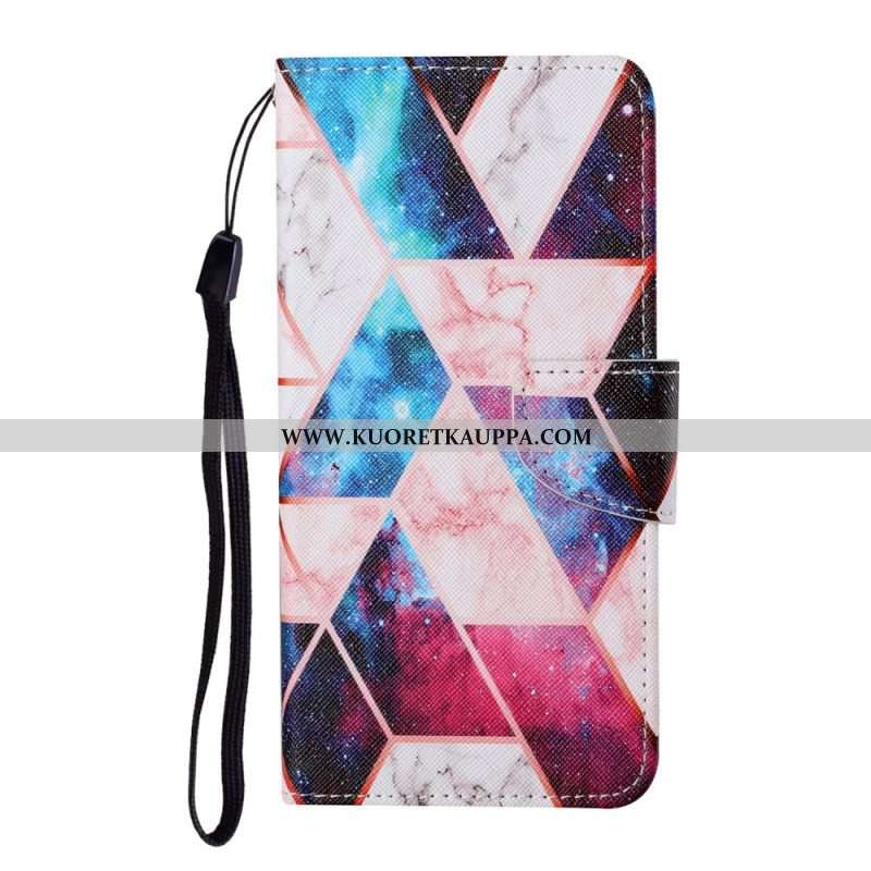 Kotelot Samsung Galaxy S22 Ultra 5G Marmori Kaulanauhalla