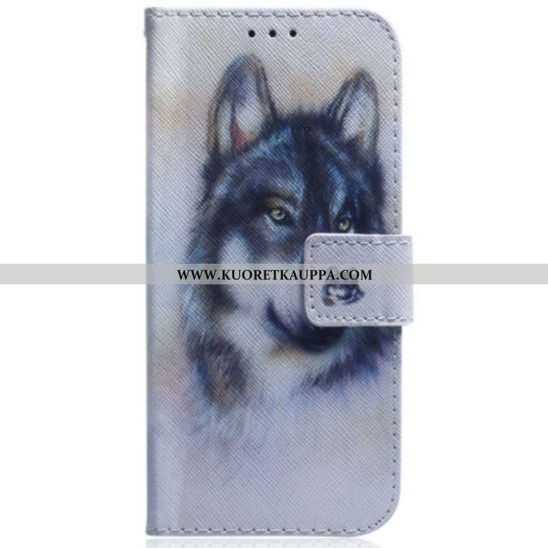 Kotelot Samsung Galaxy S23 Ultra 5G Vesiväri Wolf
