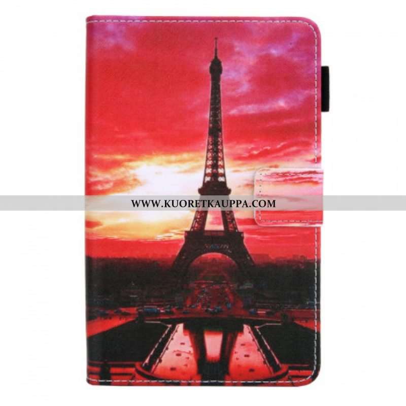 Kotelot Samsung Galaxy Tab A8 (2021) Auringonlaskun Eiffel-torni