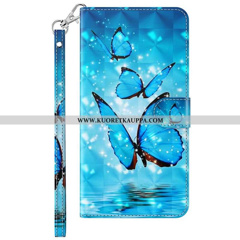 Kotelot Sony Xperia 5 IV Suojaketju Kuori Stringit Perhoset