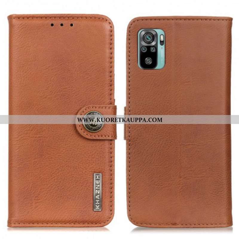 Kotelot Xiaomi Redmi Note 10 / 10S Keinonahka Khazneh