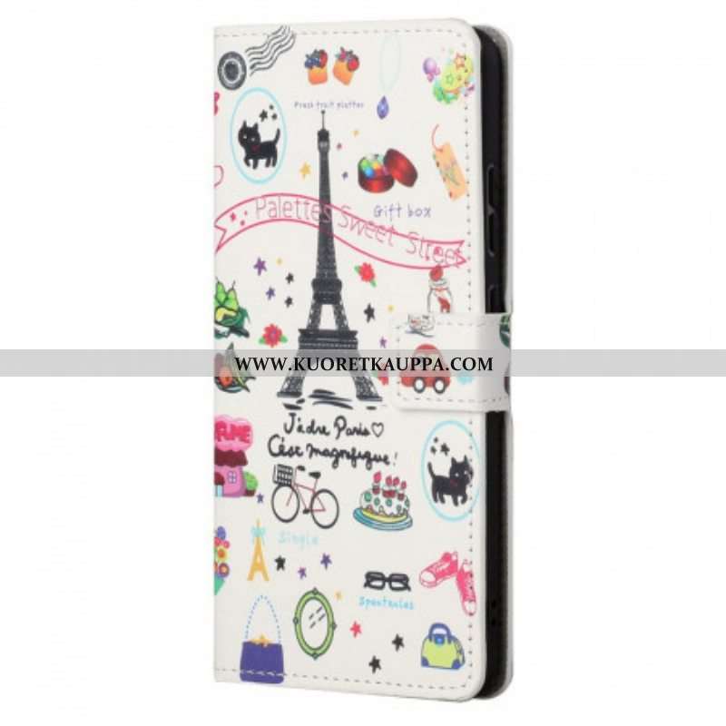 Kotelot Xiaomi Redmi Note 11 / 11S Rakastan Pariisia