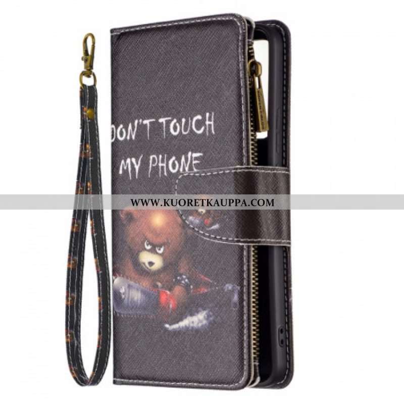 Kotelot Xiaomi Redmi Note 11 Pro Plus 5G Vetoketjullinen Taskukarhu