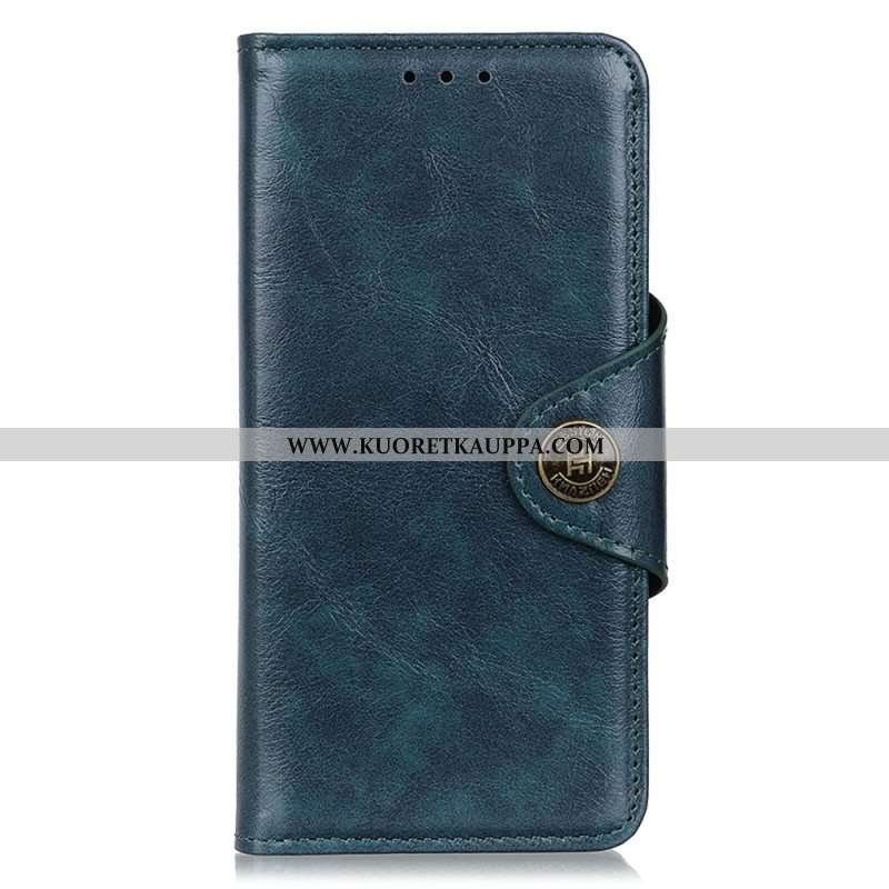 Kotelot Xiaomi Redmi Note 12 4G Keinonahkaa Khazneh-painike