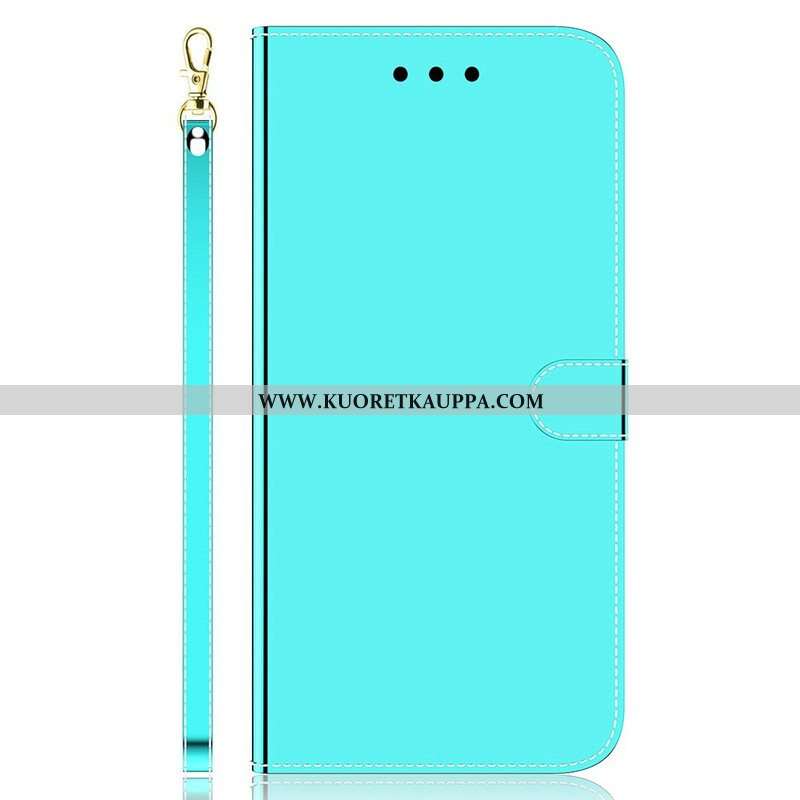 Kotelot iPhone 13 Pro Keinonahkainen Peilin Kansi