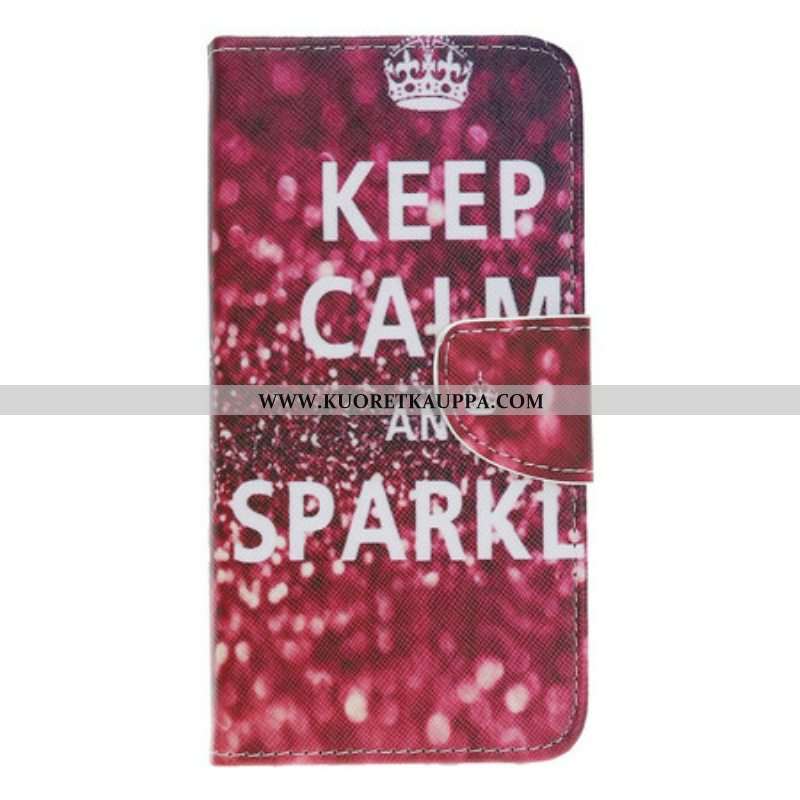 Kotelot iPhone 13 Pro Pysy Rauhallisena Ja Kimaltele