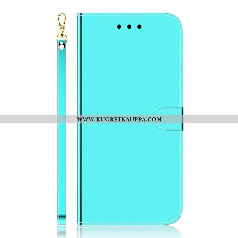 Kotelot iPhone 14 Pro Max Keinonahkainen Peilin Kansi